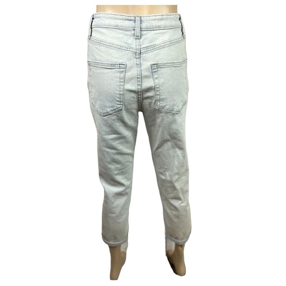 Wild Fable Highest Rise Mom Jeans Size 2 Light Distressed Denim 80s 90s - Picture 3 of 13